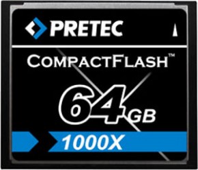Карта памяти Pretec CF 1000x 64GB
